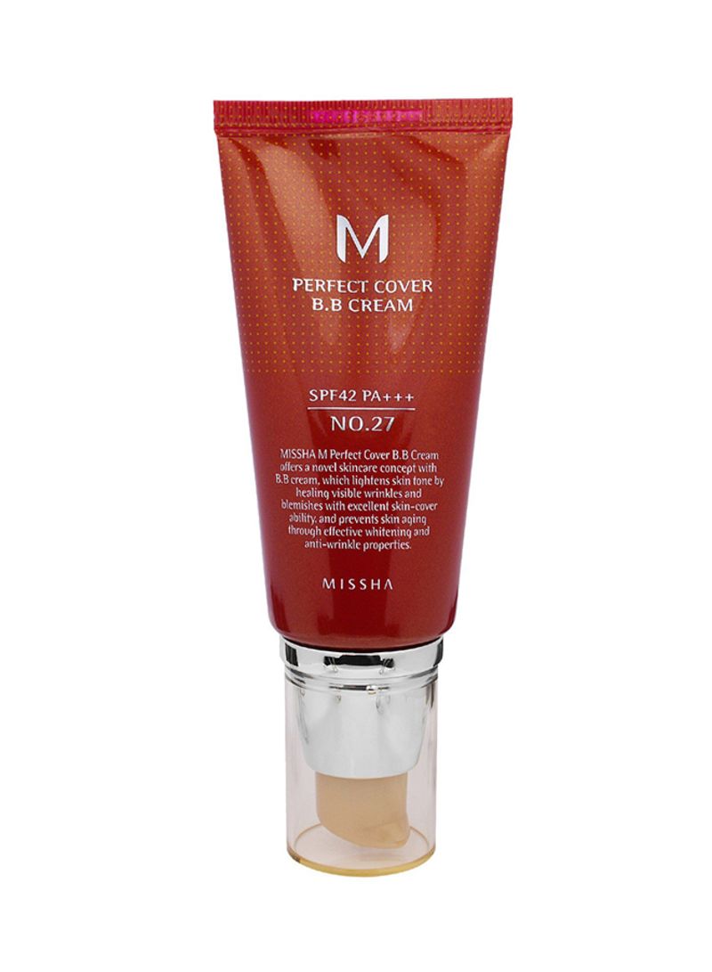 Missha M Perfect Cover Bb Cream No. 27 Honey Beige