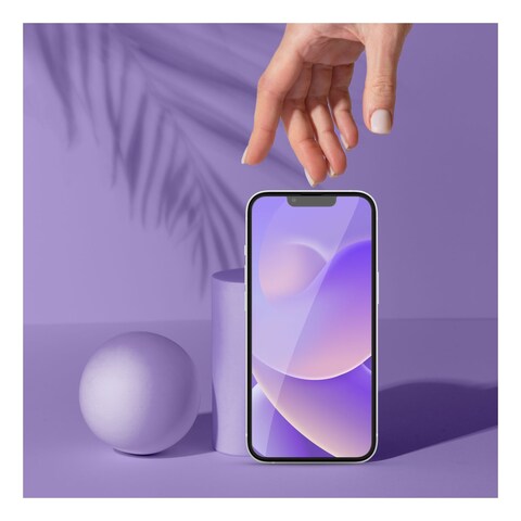 Hyphen Defendr Full Coverage Tempered Glass Screen Protector For Apple iPhone 14 Plus Clear
