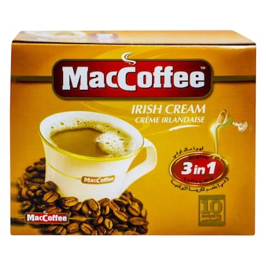 MacCoffee 3 In 1 Irish Cream Coffee 18g x Pack of 10