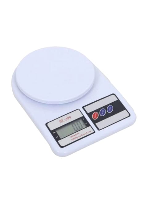 Generic Digital Kitchen Scale, White/Black