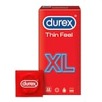 Buy Durex Thin Feel XL Condoms Clear 12 PCS in UAE