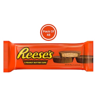 ريزيس أكواب شوكولاته بزبدة الفول السوداني 46 غرام × 48 قطعة