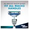 Gillette mach3 turbo men's razor handle and 2 mach 3 turbo blade refills 2 pieces