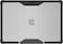 Urban Armor Gear UAG Plyo for MacBook Air 15 inch Case M3 A3114 (2024) / M2 A2941 (2023) Rugged Military Grade Hard Shell Laptop Cover Translucent Clear - Ice   Black