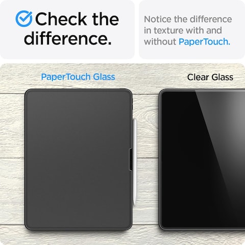 Spigen PaperTouch Tempered Glass Screen Protector [GLAStR EZ Fit Paper Touch] for iPad AIR 13 inch M2 (2024) with Auto Align Technology - [Case Friendly]