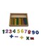 Counting Sticks Montessori Toys Math Educational Toy, Wooden Intelligence Sticks   Counting Rods with Box