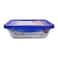 Pyrex Cook &amp; Go Glass Rectangular Dish with Lid 24x18cm