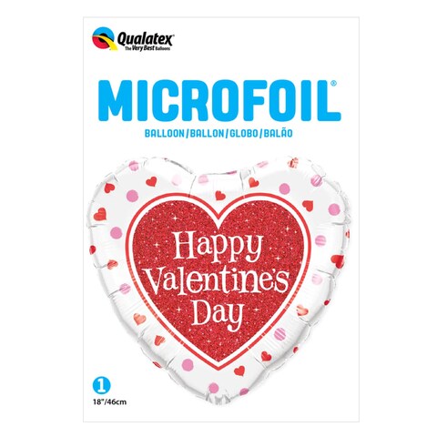 VALENTINE&#39;S RED GLITTER HEART 78535