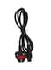 Generic 3-Pin Power Cord With UK Plug 1.8Meter Black