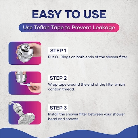 15 Stage Shower Filter Cartridge - Shower Head Filter - Hard Water Filter Anti Hair Fall Ideal to Remove Chlorine and impurities from Water with KDF and Calcium Sulphite Beans (4 Cartridges Only)
