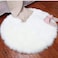 Generic Aomerrt Soft Faux Fur Wool Living Room Sofa Carpet Plush Carpets Bedroom Cover Mattress Xmas Door Window Round Rugs Carpets, White, 90X90cm