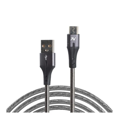 L&#39;avvento MP035 - USB-A to Micro USB Cable - 1 meter - Silver