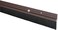ABBASALI Door Bottom Brush &amp; Rubber Seal with Screw for Exterior/Interior Doors, Insulation Door Seal Sound Proof Under Door Draft Blocker- Keeping Noise Repellent &amp; Dust (100cm, Brush Brown)
