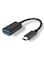 Generic Type-C Male To USB 3.0 A Female Otg Cable, Black