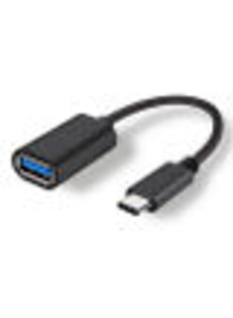 Generic Type-C Male To USB 3.0 A Female Otg Cable, Black