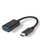Generic Type-C Male To USB 3.0 A Female Otg Cable, Black