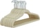Velvet non-slip Suit Clothes Hangers,360&deg; rotating hook (100pc, Ivory)