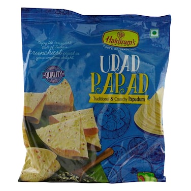 Haldiram&#39;s Traditional And Crunchy Papadum Urad Papad 200g