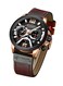 Curren - Men's Leather Chronograph Watch 8329