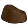 In House Niklas Velvet Bean Bag Chair - Large - Brown