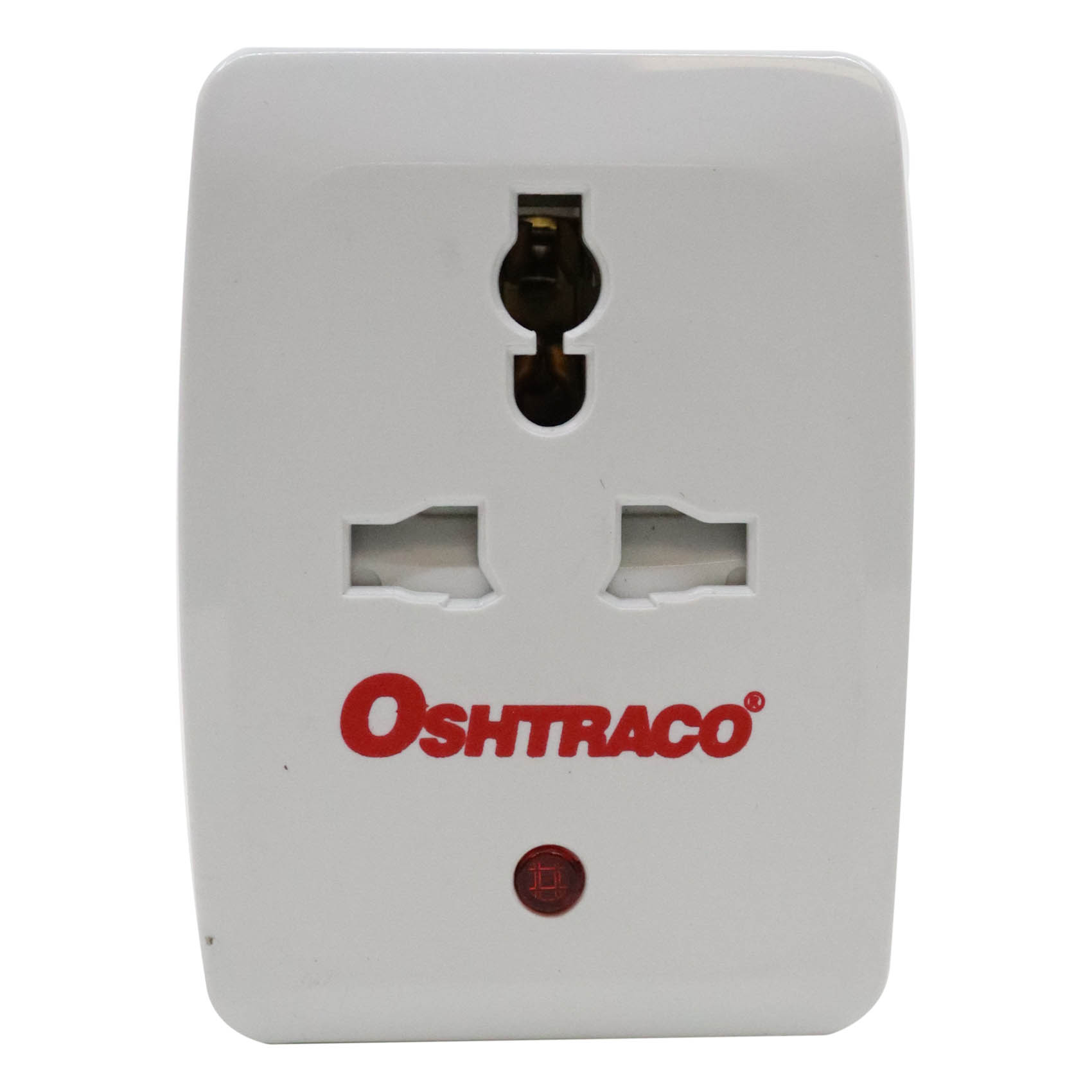 Oshtraco 3-Way Multi Socket Wall Adaptor 15Amp White