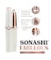 Sonashi 2-Piece Fabulous Facial And Brows Epilator Set, SLD-822 + SLD-823, White/Rose Gold