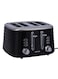 Geepas 4 Slice Bread Toaster 1750W Gbt36537 Black