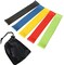 Generic Set Of 5 Loops Exercise Resistance Bands For Home Workout, Pilates, Yoga, Rehab, Physical Therapy With Carry Bag