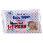 Buy COOL COOL BABY WIPES ULTRA SOFT  GENTLE 1+1 FREE 144WIPES in Kuwait