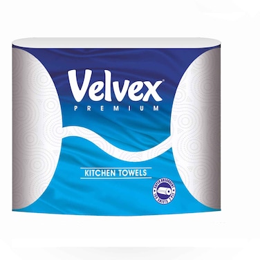VELVEX KITCHEN TOWELS PREMIUM WH X2