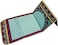 Fabienne Muslim Prayer Rug Printed with Back Support 55x110 cm Medical Prayer Mat Meditation Mat Luxury Ramadan and Eid Gift Mat Portable Strong Chair Sajadah Mat Cyan/Purple