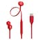 JBL Tune 310C Wired In-Ear Earphones With USB-C Cable And Microphone Red