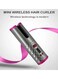 Rechargeable USB Hair Curler Grey And Pink 19x5.6x4.9cm