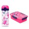 Eazy Kids Lunch Box Set and Tritan Water Bottle w/ Spray, Cat  - Pink, 420ml