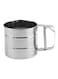 Generic Sugar Shaker Sieve Cup Silver 9x10.5x15.5cm