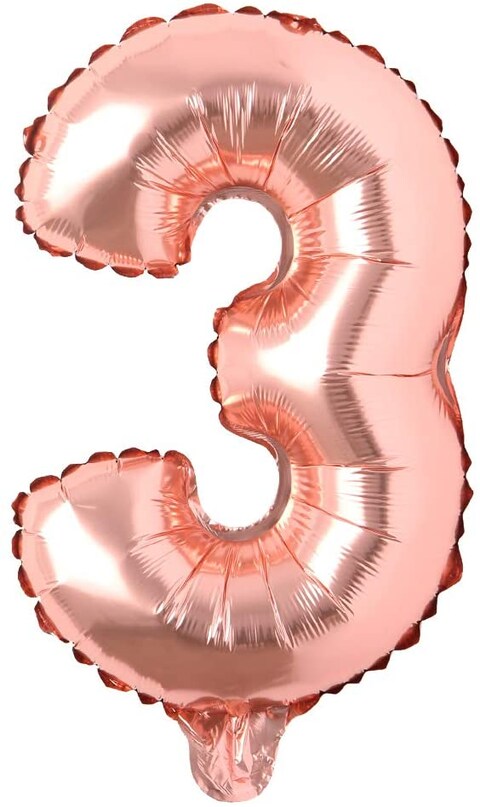 Generic 3 Number Foil Balloon 16-Inch