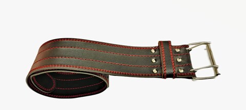 Sky Land Weight Lifting Belt, Heavy Duty Thick Artificial Leather Belt With Adjustable Buckle, Black, Em-9349