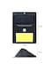 Generic Solar Powered LED Wall Light Solar Light With Motion Detector Black/Yellow 13X10X5Centimeter