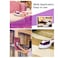 Generic-Handheld Steamer for Clothes, Hanging/Flat Garment Steamer and Portable Steam Iron with 2 Removable Brushes, for Home and Travel,Purple(EU Plug)