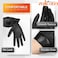 Falcon Vinyl Gloves - Black Powder Free  100 Pieces (Small)