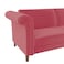 In House Serena 2 In 1 Sofabed Velvet Upholstered - Dark Pink