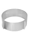 Generic Stainless Steel Adjustable Flat Layer Cake Mould Silver 8x0.4centimeter