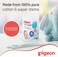 Pigeon Cotton Swabs, Flexible And Soft Paper Stem, 100% Soft Cotton Tips, Hinged, 100 Pieces, White