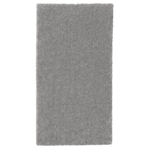Rug Low Pile Medium Grey 80X150 Cm