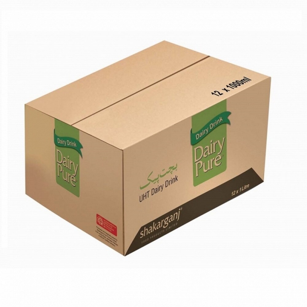 Buy Shakarganj Dairy Drink Dairy Pure Milk 1 lt (Pack of 12) Online ...