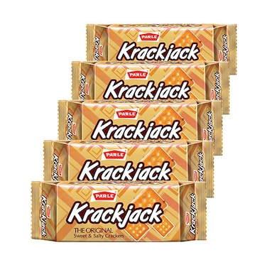 Parle Krack Jack Biscuits 60g x5&#39;s