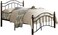 Generic Queen Wooden Steel Bed With Medicated Mattress, 150 X 190 Cm