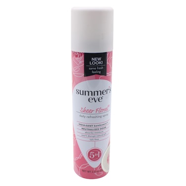 Summer&#39;s Eve 5 In 1 Sheer Floral Daily Refreshing Spray 56.7G