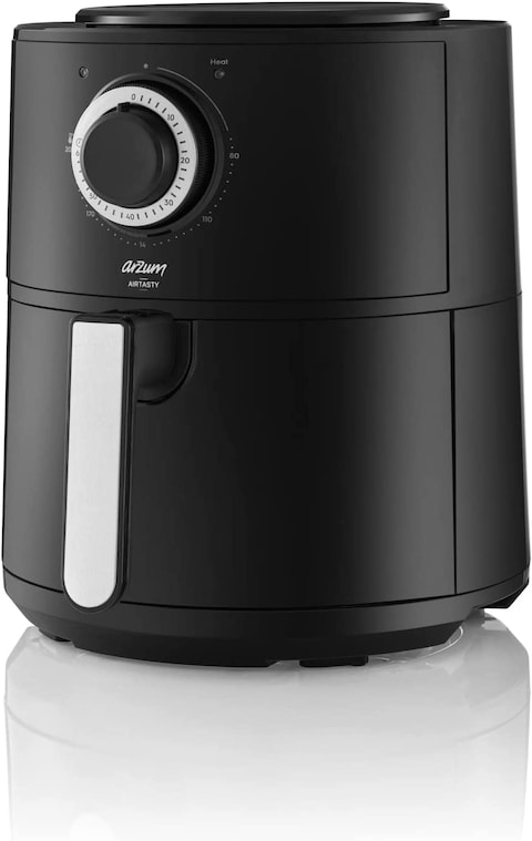 Arzum Airtasty Air Fryer with 4 L capacity, no oil, healthy fry, time and temperature setting, easy clean detachable basket, 3 Years Warranty