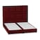 In House Berlin Linen Bed Frame - King - 200x200cm - Burgundy
